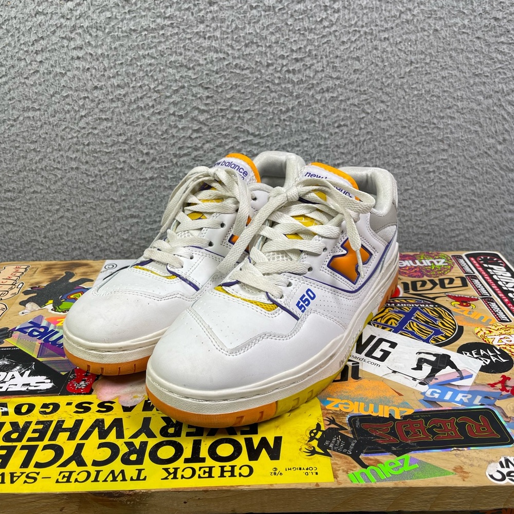 New Balance 550‎ White Vibrant Orange